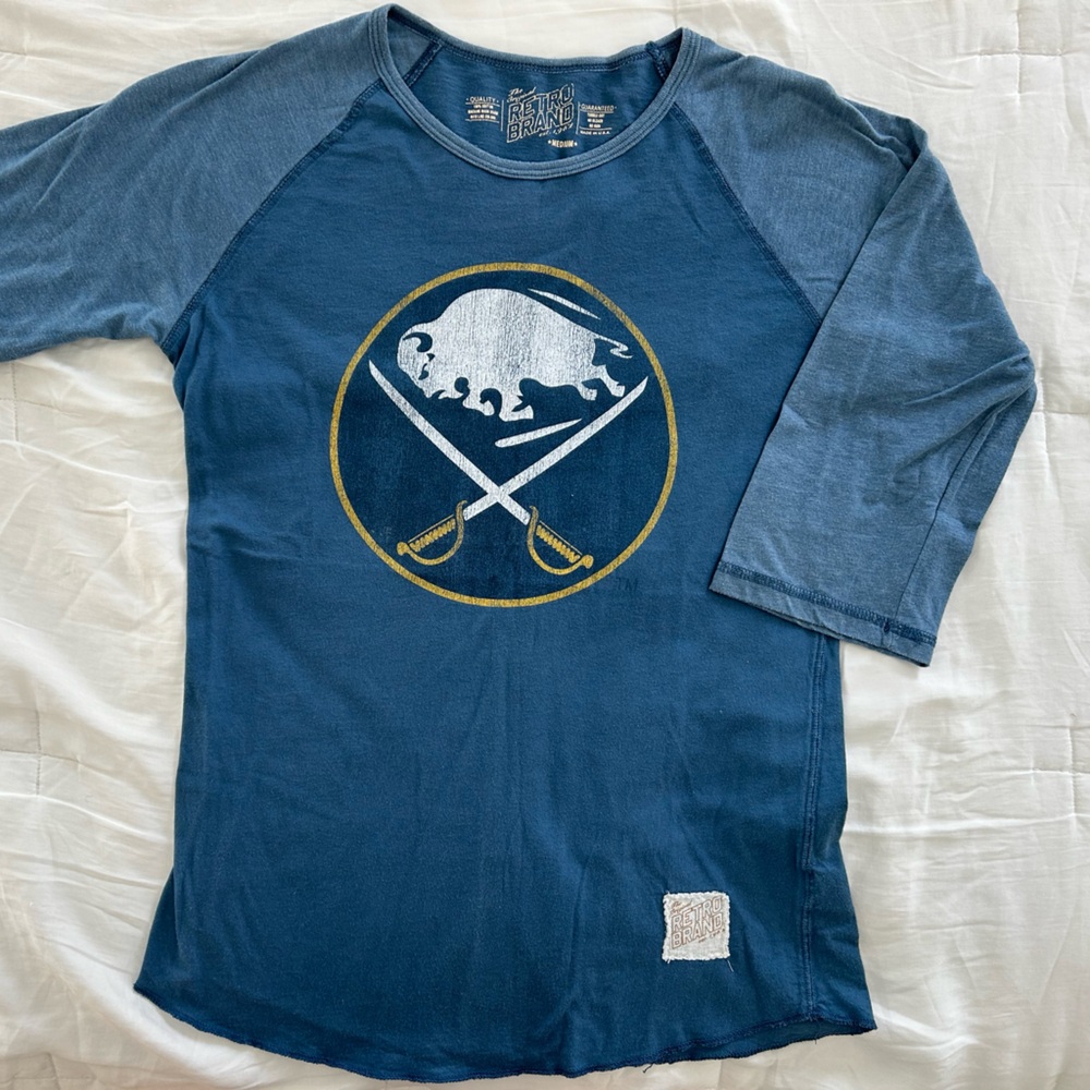 Retro Brand Buffalo Sabres Women’s 3/4 Length Sleeve Shirt